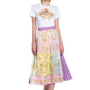 Gorgeous Versace 2 tone printed skirt NEW with tags